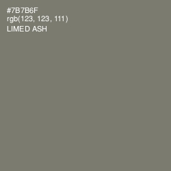 #7B7B6F - Limed Ash Color Image